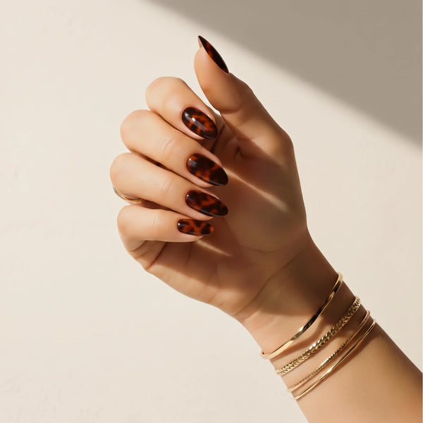 Tortoiseshell — ملصقات أظافر دون مصباح UV